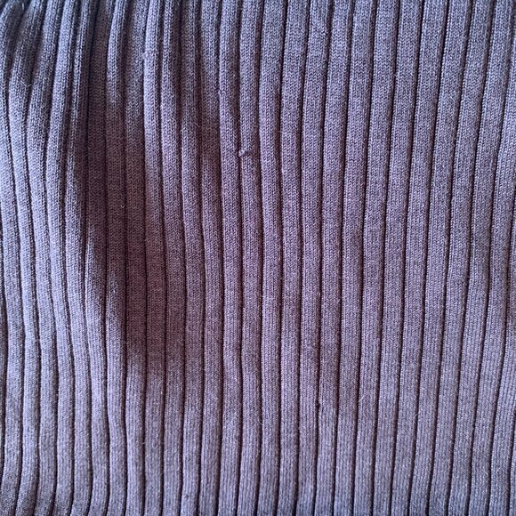 CHICO'S VTG 90s Brown Ribbed Knit Turtleneck Sz 3 Silk Blend Fall Dark Academia - Picture 4 of 5